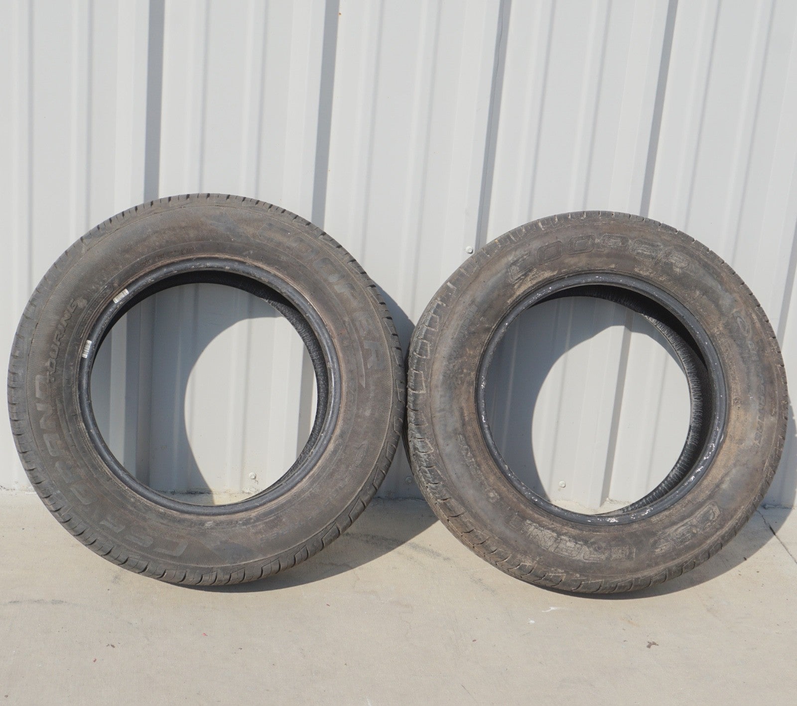2x Used 225/50 R18 Cooper CS5 Grand Touring Tires 9.5mm Tread 225/60/16