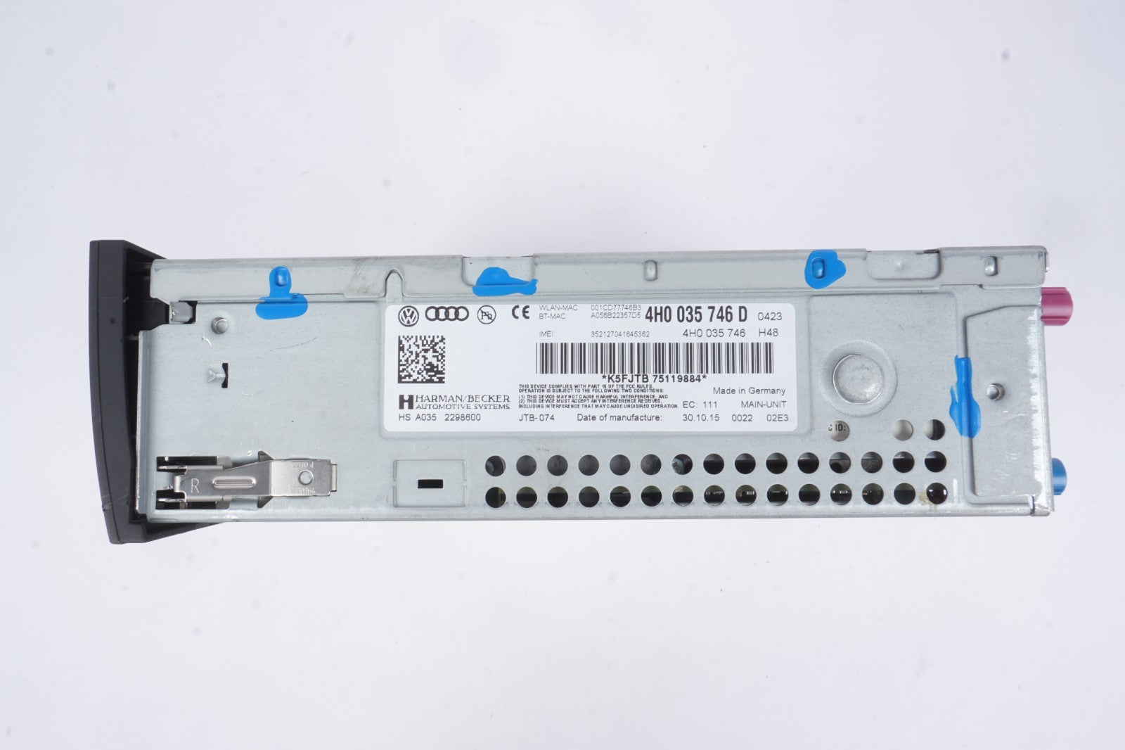 2011 - 2016 Audi A8 S8 Radio Receiver Multimedia Am/Fm Cd Player OEM