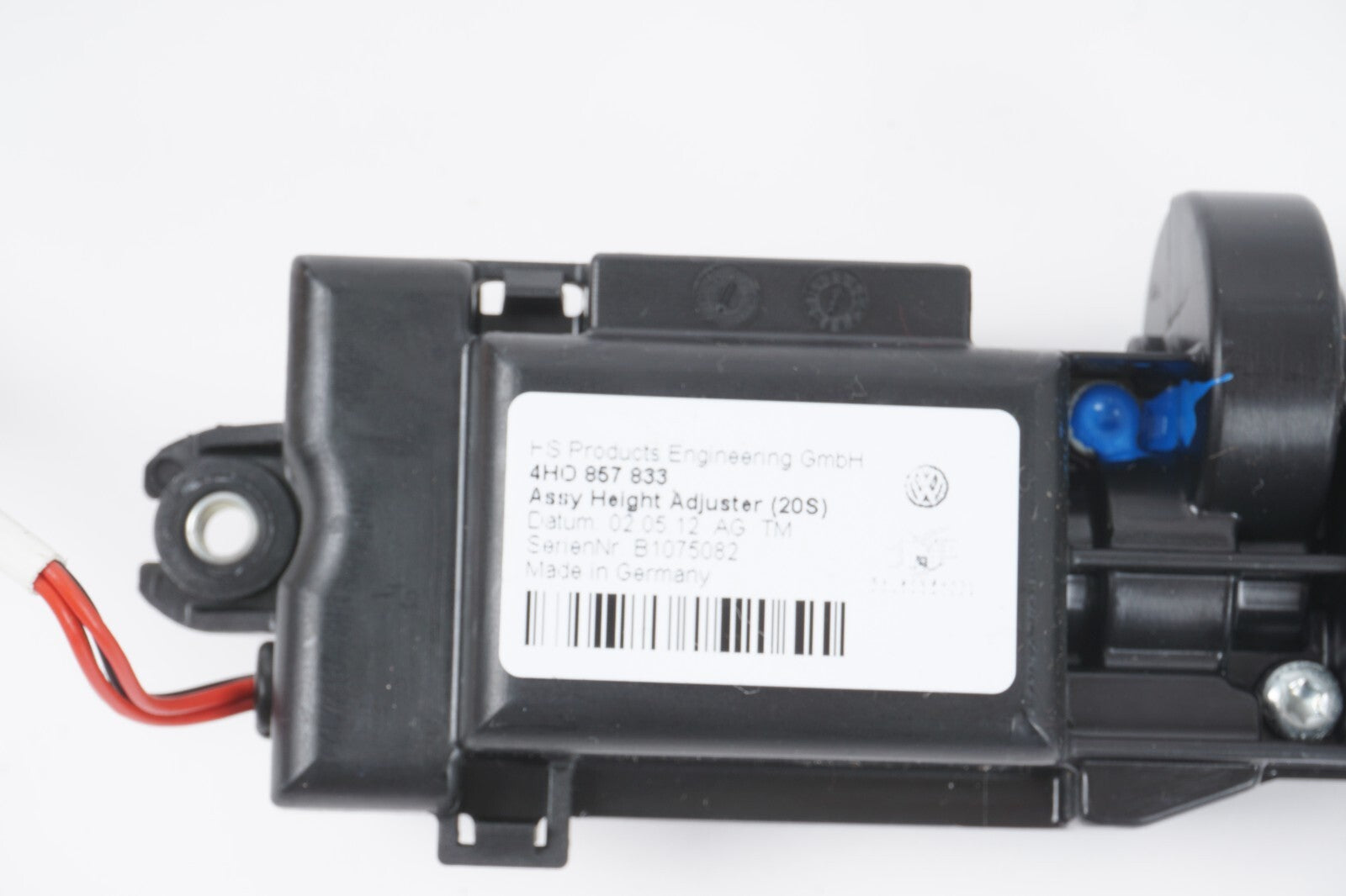 11-17 AUDI A8 A8L S8 FRONT RIGHT PASSENGER SEAT BELT HEIGHT ADJUSTER MOTOR OEM