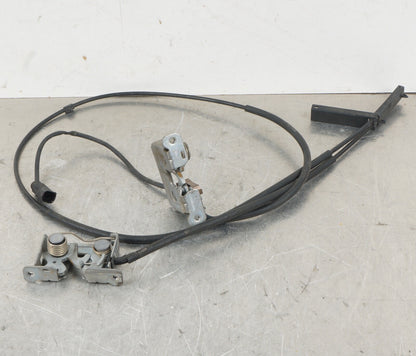 07-10 BMW X5 E70 FRONT LEFT & RIGHT HOOD LID LOWER LOCK LATCH SET, OEM