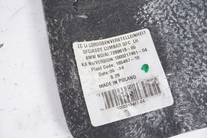 13-18 BMW 650i 640i Front Left Driver Seat Lumbar Support 7269619 OEM