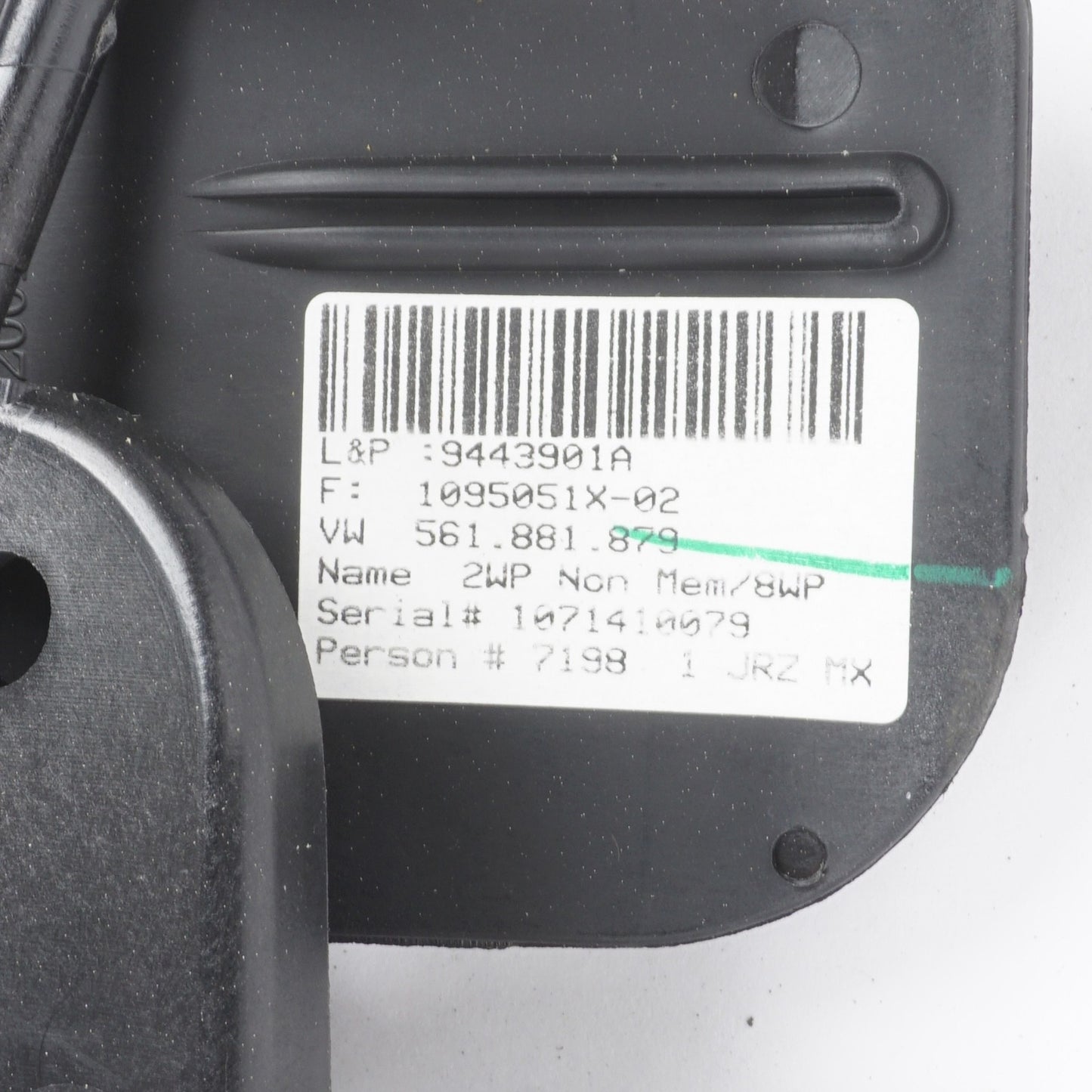 2012 - 2022 Volkswagen Passat Front Right Seat Adjuster Lumbar Support OEM