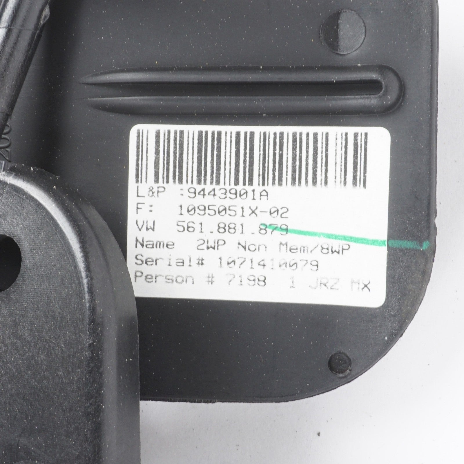 2012 - 2022 Volkswagen Passat Front Right Seat Adjuster Lumbar Support OEM
