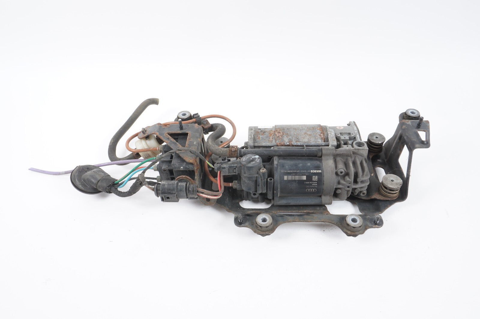 12-17 AUDI A8L A8 3.0L AIR SUSPENSION COMPRESSOR PUMP 4H0616005C  OEM