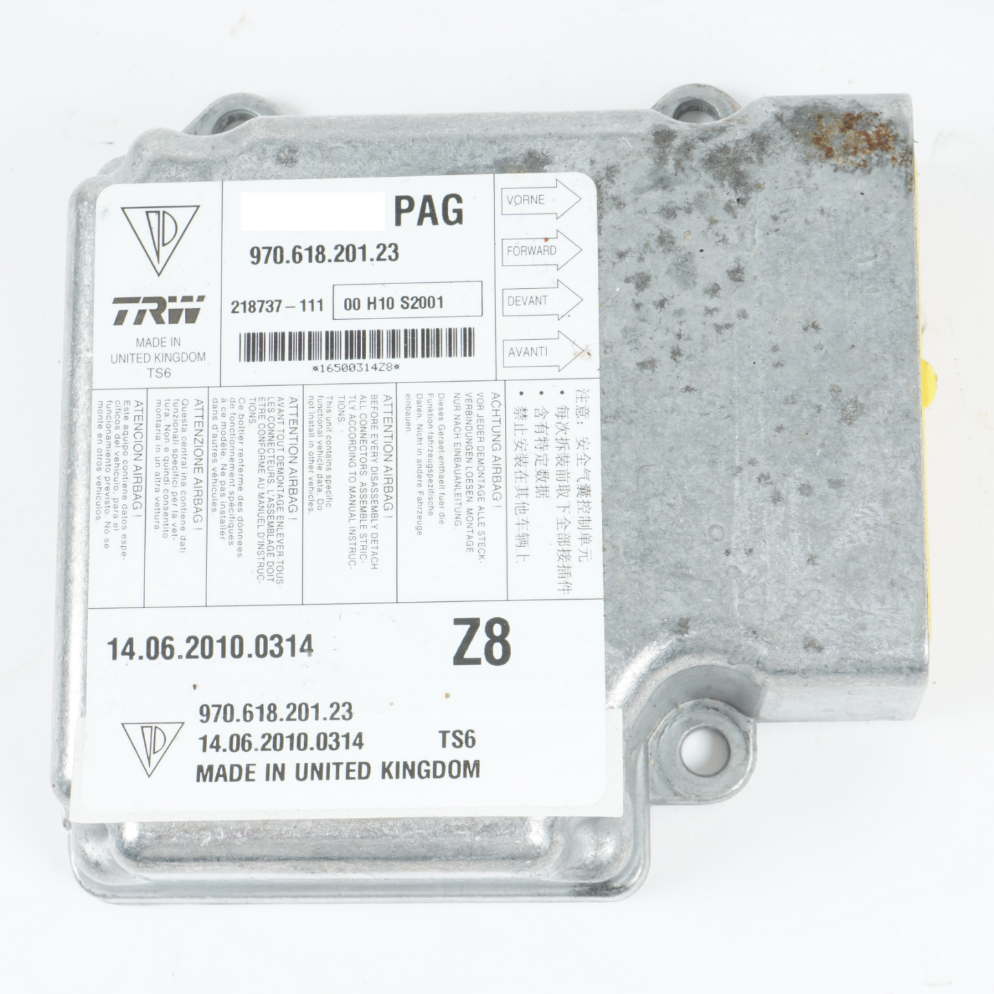 2010 - 2012 PORSCHE PANAMERA CONTROL MODULE COMPUTER 97061820123 OEM