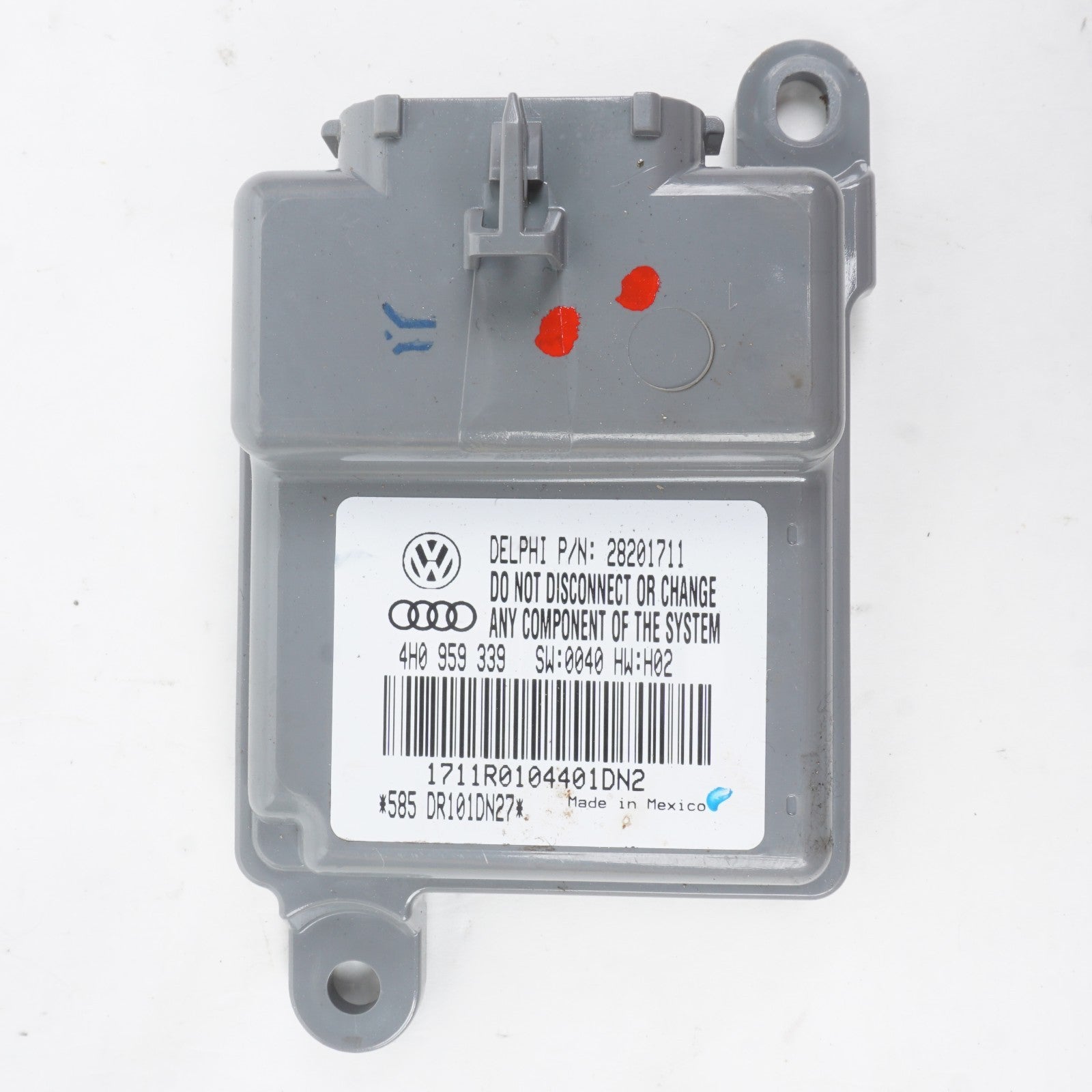 2011-2018 Audi A8L A8 Front Right Seat Occupant Detection Module 4H0959339  OEM