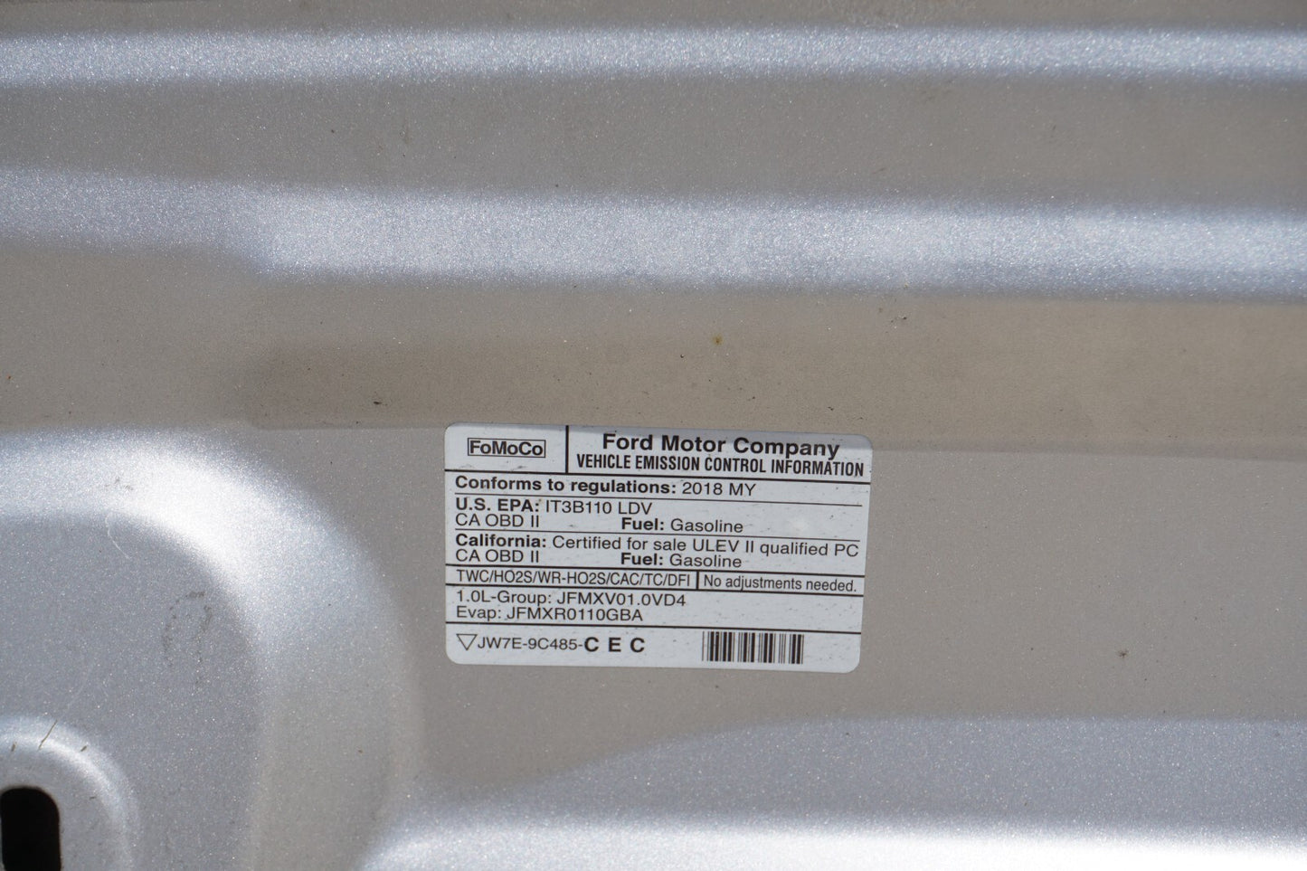 2015 - 2018 FORD FOCUS Hood Bonnet OEM