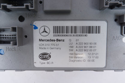 2014 - 2017 Mercedes W222 S550 Rear Trunk SAM Control Module 2229006807 OEM