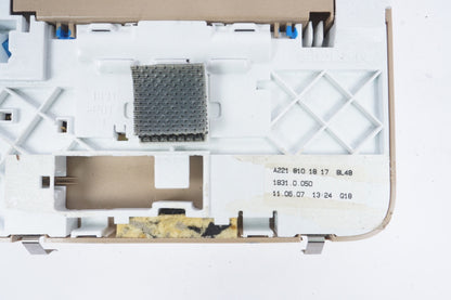 07-13 Mercedes W221 S400 S550 Rear Overhead Vanity Mirror Beige 2218101817 OEM