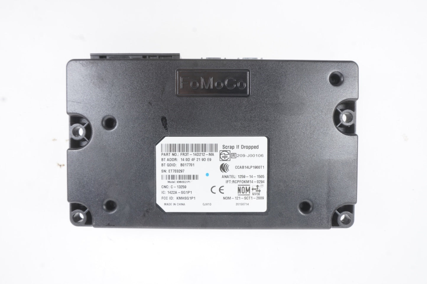 2015 - 2016 Ford Focus Chassis Brain Box Communication Sync Module Unit OEM