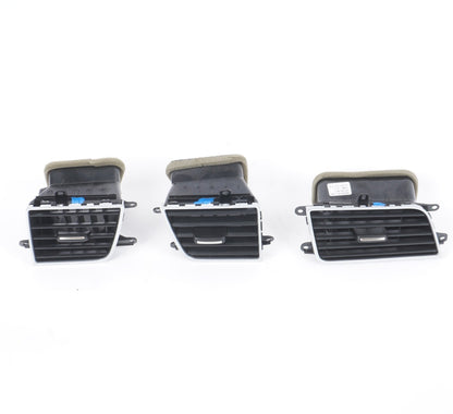 2012-2017 AUDI A8L A8 DASH AC HEATER AIR VENT SET OF 3 OEM