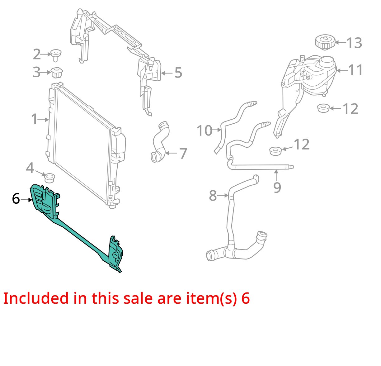 2010 - 2013 MERCEDES-BENZ S W221 LOWER AIR DUCT BAFFLE A2215052630 OEM