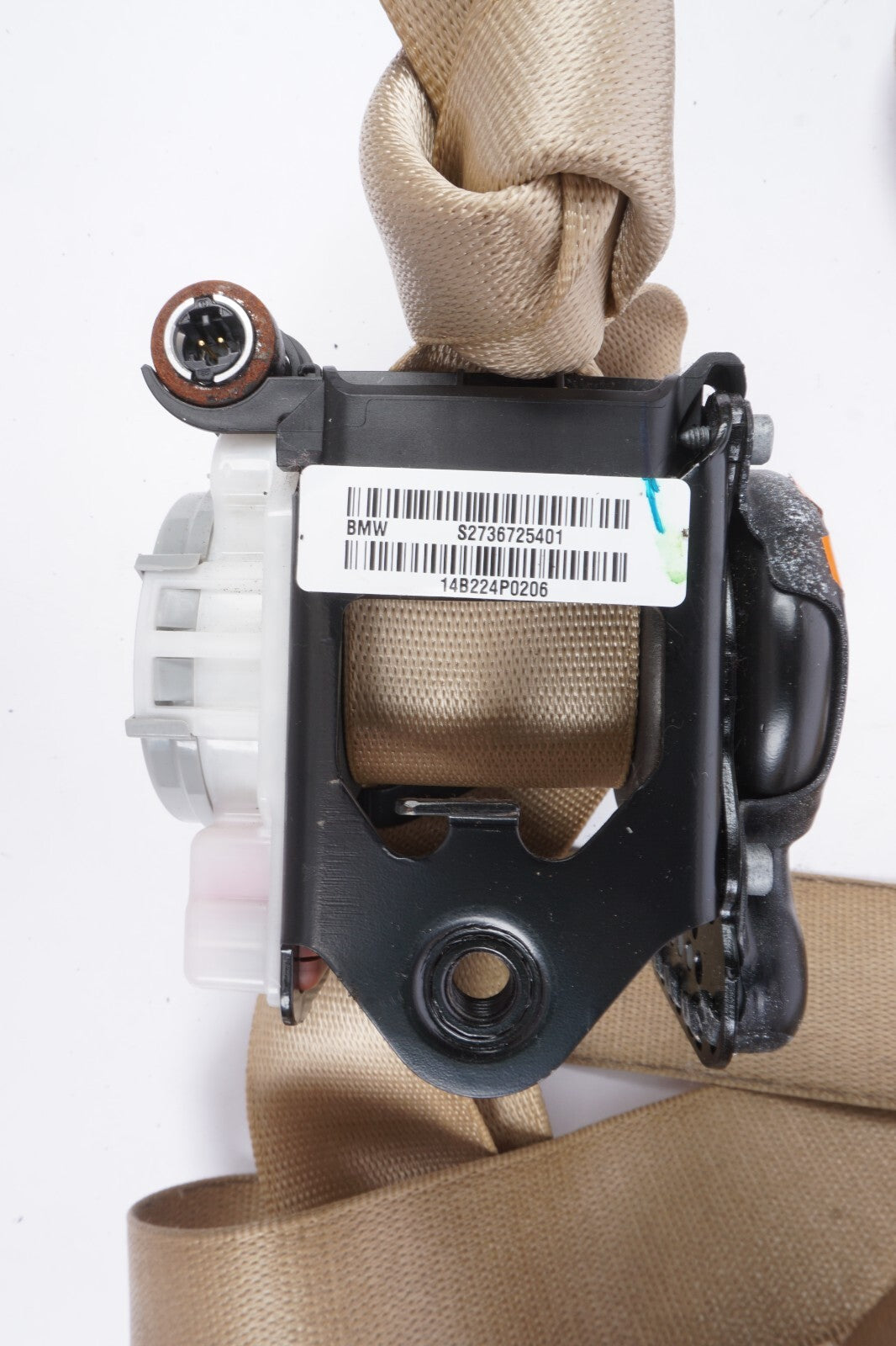 2011 - 2017 Bmw X3 F25 Front Right Passenger Side Seat Belt Retractor Beige OEM
