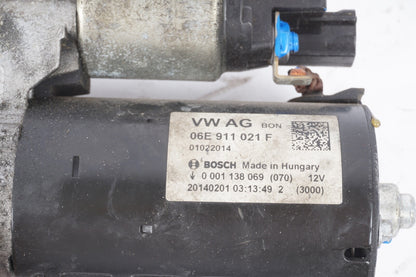 2011-2018 AUDI A8L 3.0L V6 ENGINE STARTER MOTOR BOSCH 12V 06E911021F OEM