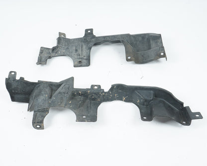 2008 - 2013 BMW X6 FRONT RIGHT & LEFT STEERING GEAR COVER TOP SHIELD  OEM