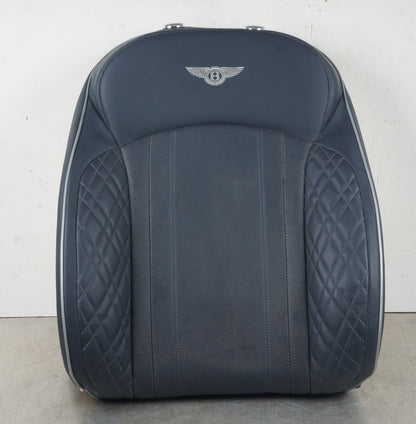 11-20 BENTLEY MULSANNE FRONT DRIVER SIDE SEAT LEATHER UPPER CUSHION BLUE