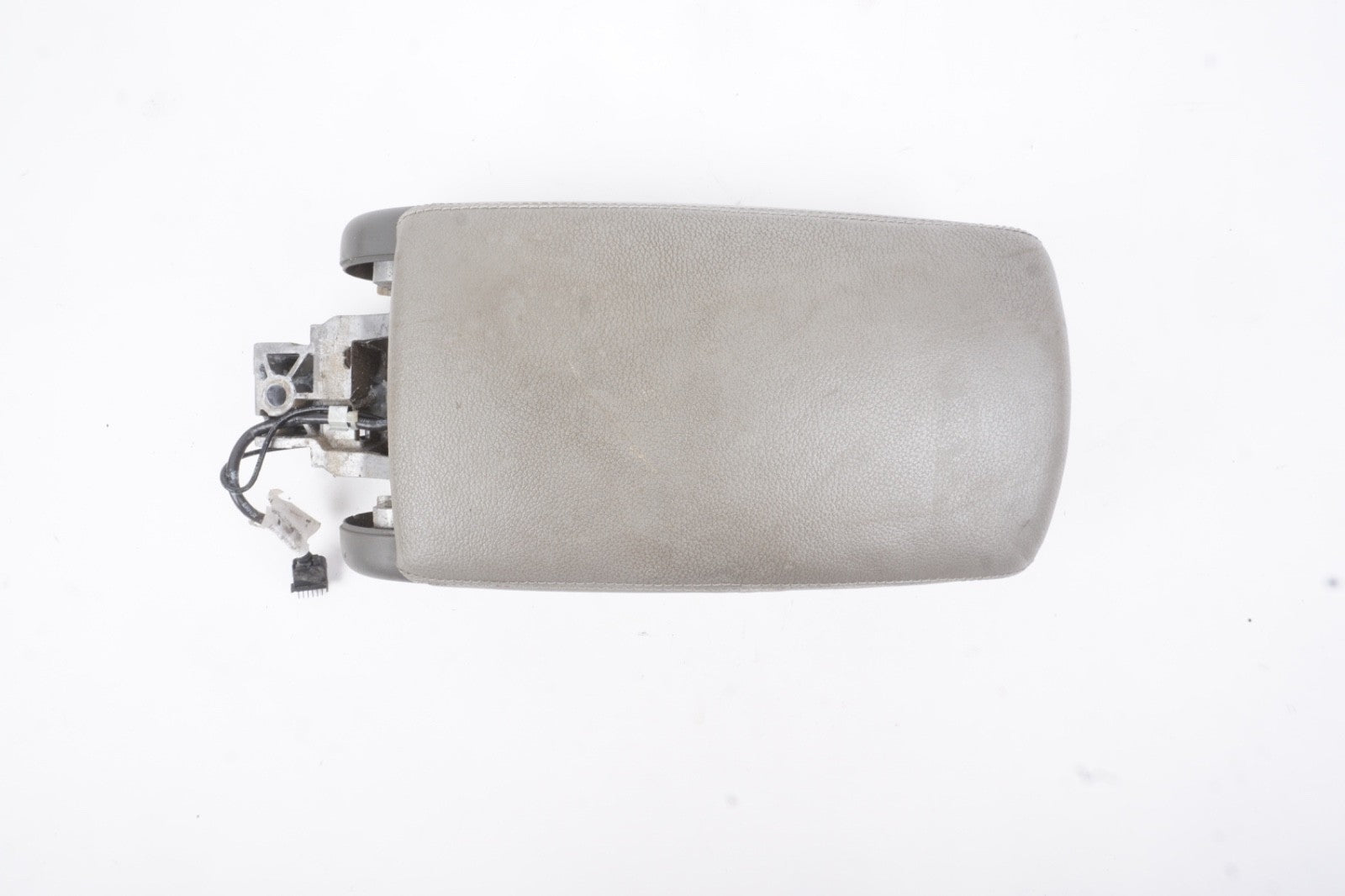 2005 - 2011 Audi A6 Center Console Gray Leather Armrest Lid Cover Storage OEM