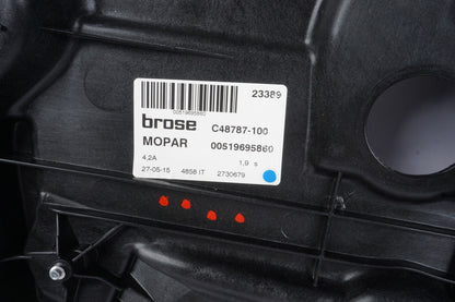 2016 - 2018 Fiat 500X Rear Right Door Window Regulator Motor OEM
