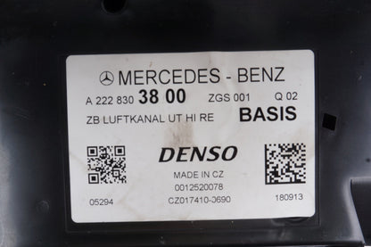 2014-2020 MERCEDES S550 W222 FRONT RIGHT UNDER SEAT LOWER AIR VENT DUCT OEM