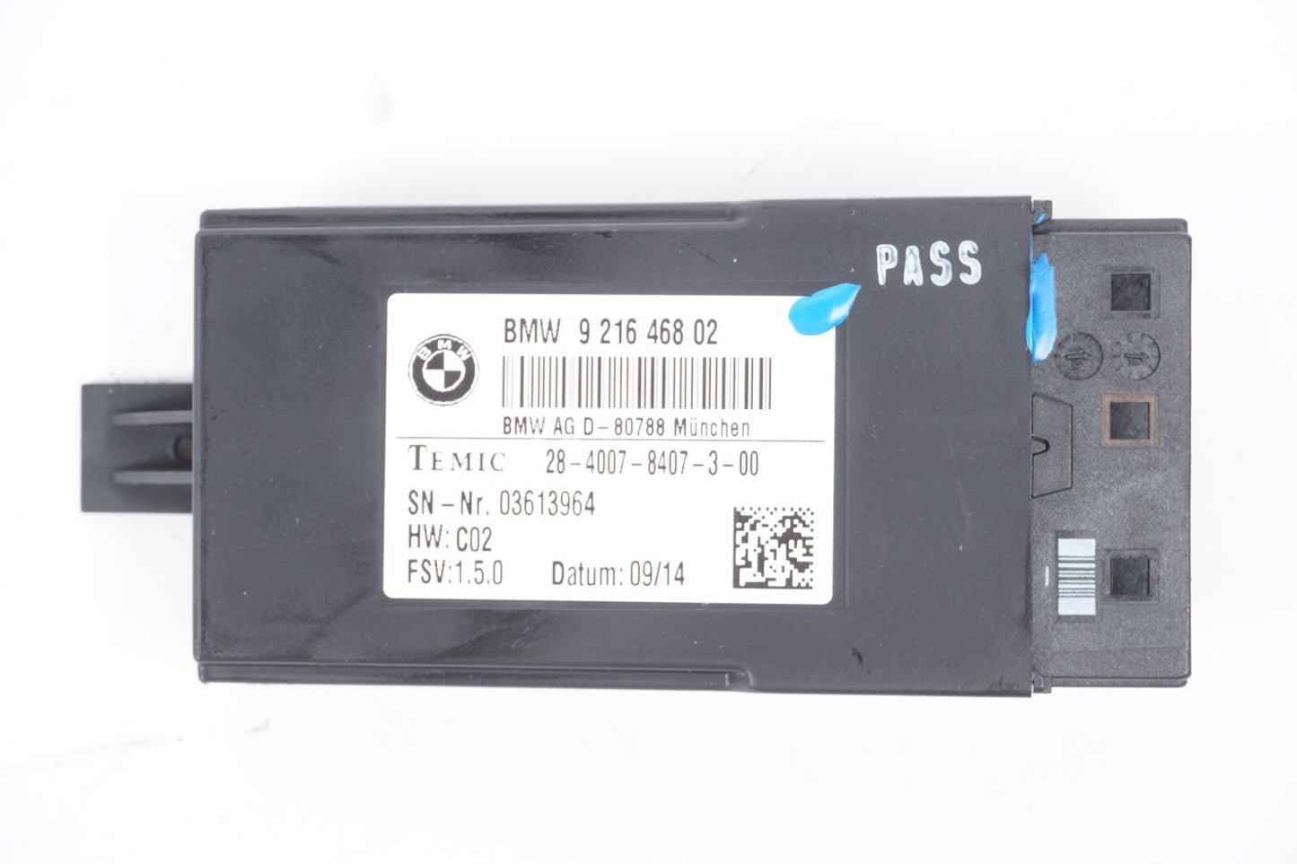 13 - 18 BMW 650I Front Seat Control Module 9216468 OEM