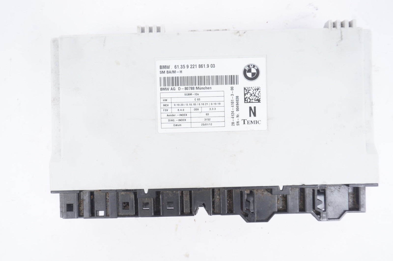 07-13 BMW 328i 335i E92 COUPE FRONT LEFT OR RIGHT SEAT CONTROL MODULE 9134667