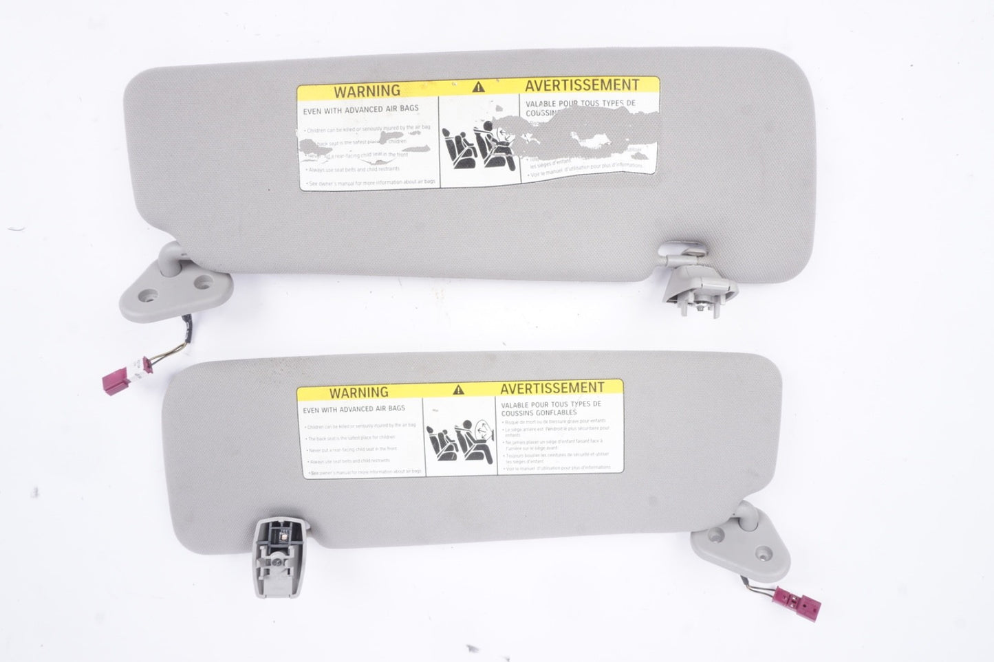 2012 - 2018 OEM BMW F06 F13 640 650 M6 LEFT AND RIGHT Side Sun Visor GRAY  SET