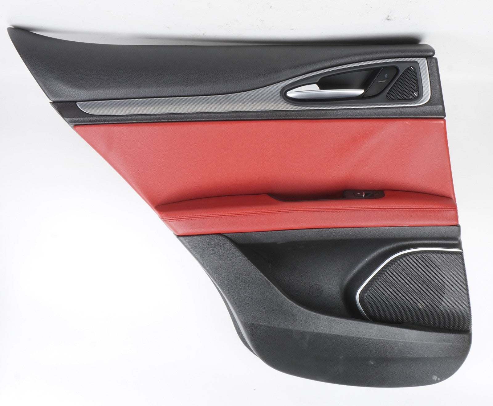 2018 - 2021 ALFA ROMEO STELVIO REAR LEFT DOOR TRIM PANEL OEM 01561502420 RED