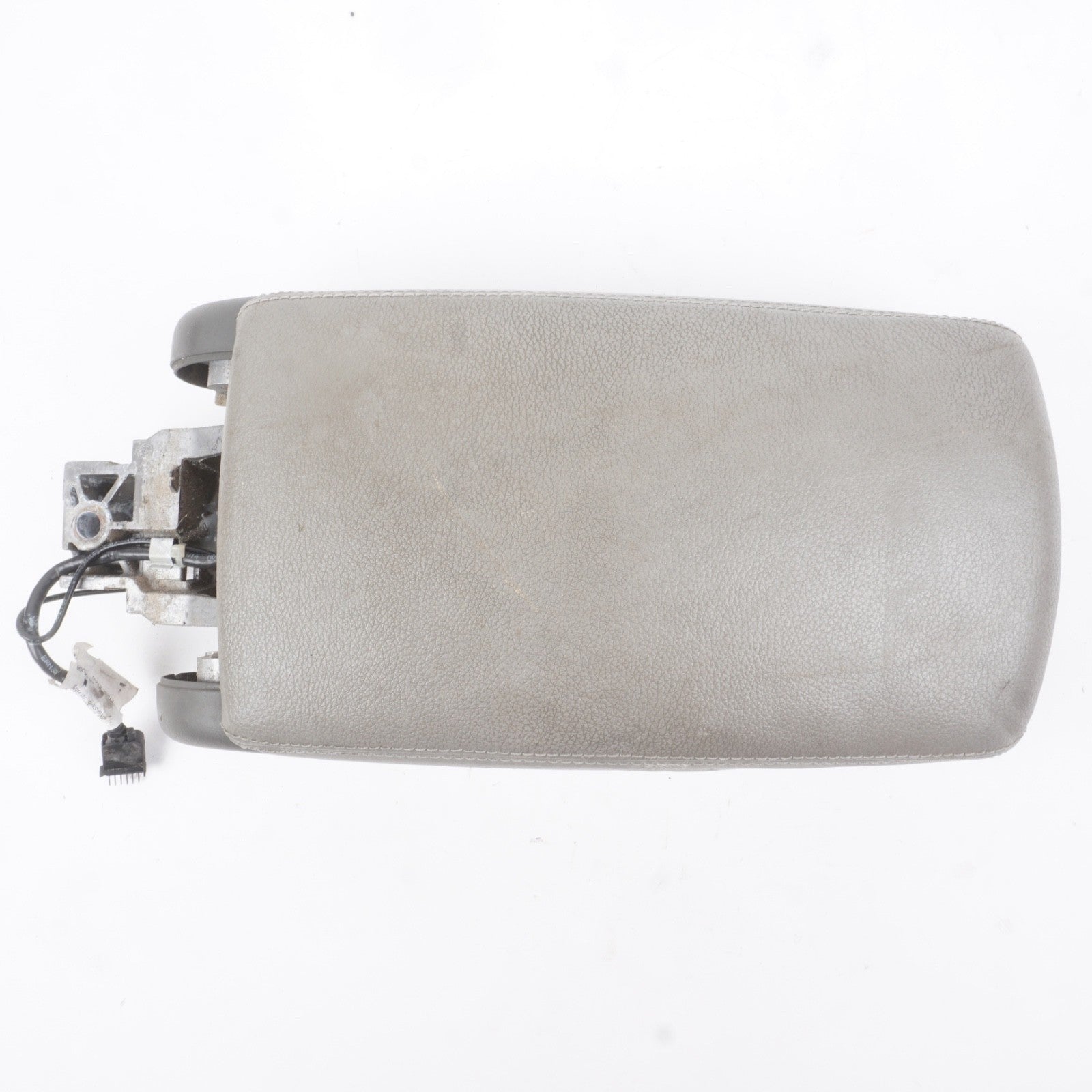 2005 - 2011 Audi A6 Center Console Gray Leather Armrest Lid Cover Storage OEM