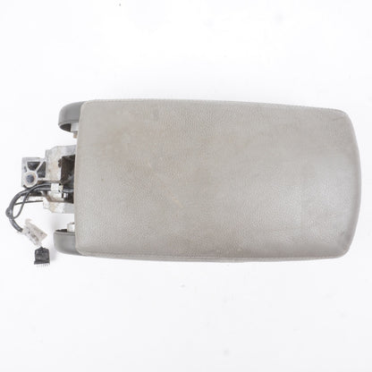 2005 - 2011 Audi A6 Center Console Gray Leather Armrest Lid Cover Storage OEM