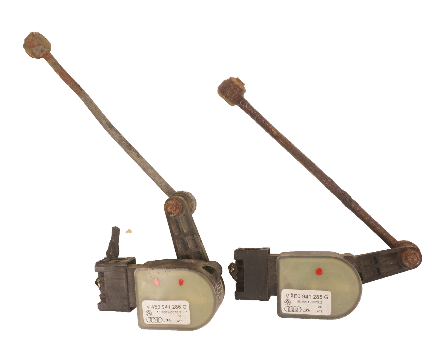 AUDI A8 A8L HEIGHT LEVEL SENSOR SET OF 2 4E0941286G / 4E0941285G OEM