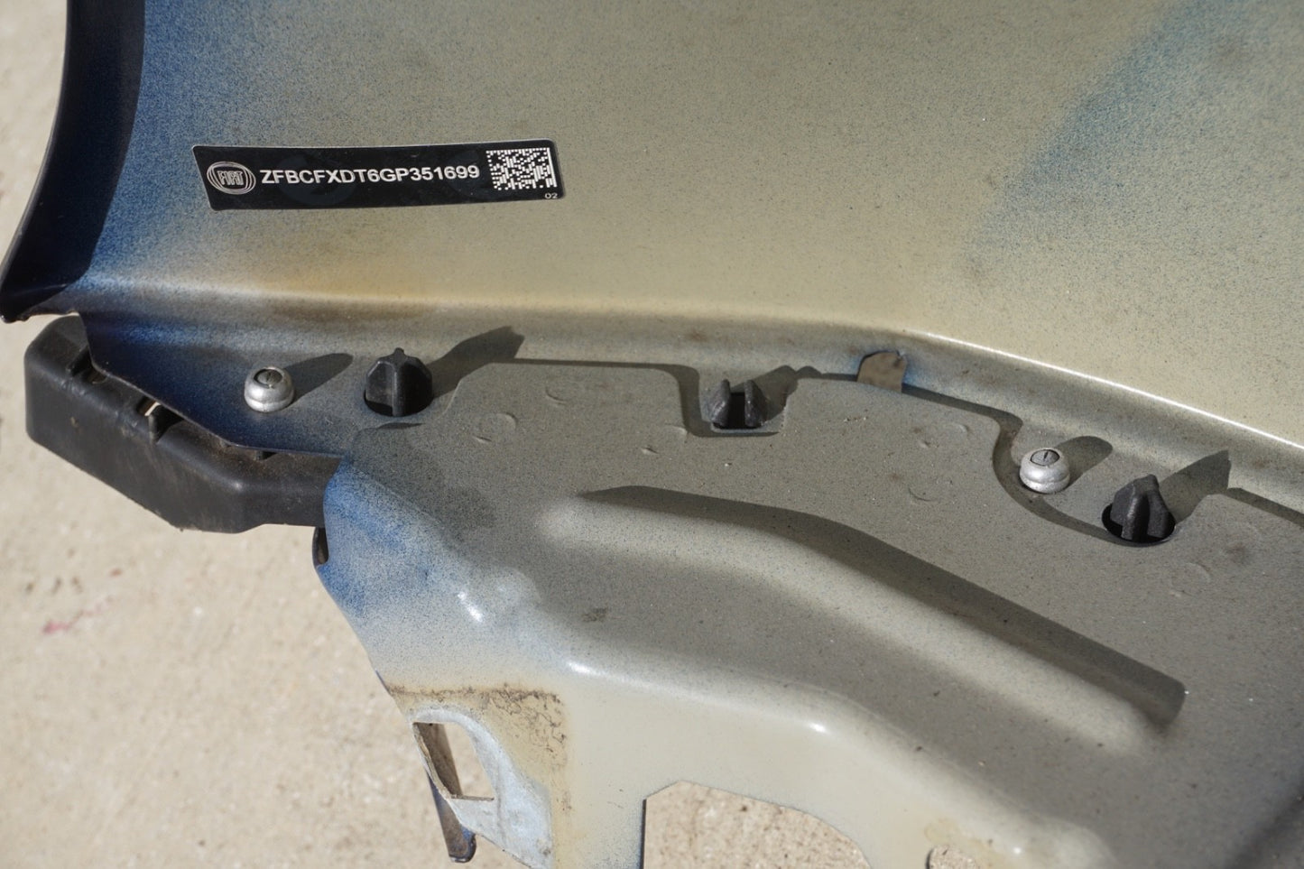 2016 - 2018 FIAT 500X - RIGHT FENDER PANEL - BLUE - OEM