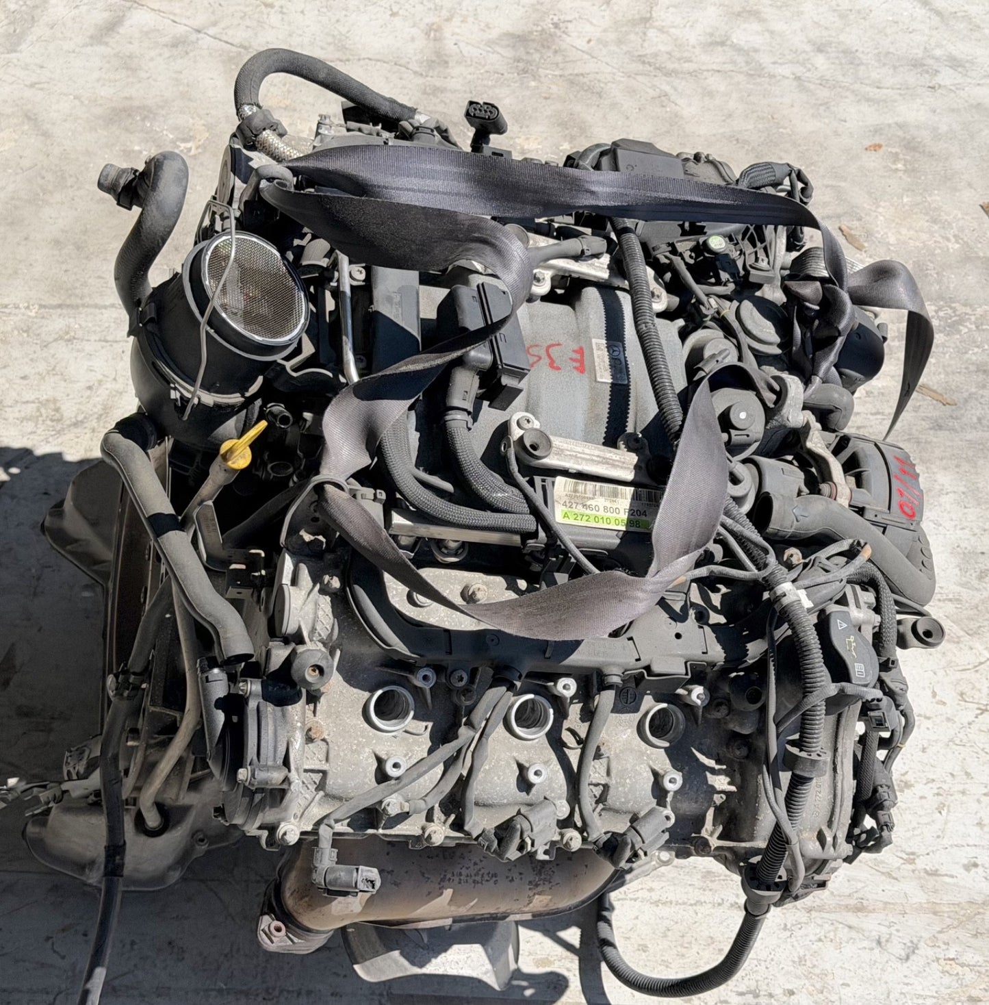 2011-2012 Mercedes W212 E350 3.5L AWD Engine Motor OEM TESTED 157,775 mi