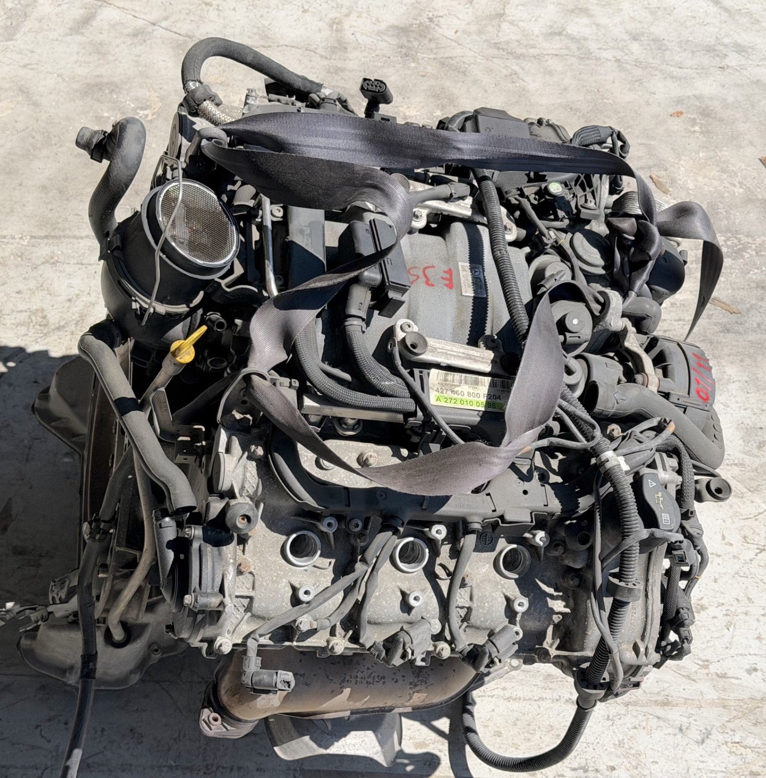2011-2012 Mercedes W212 E350 3.5L AWD Engine Motor OEM TESTED 157,775 mi