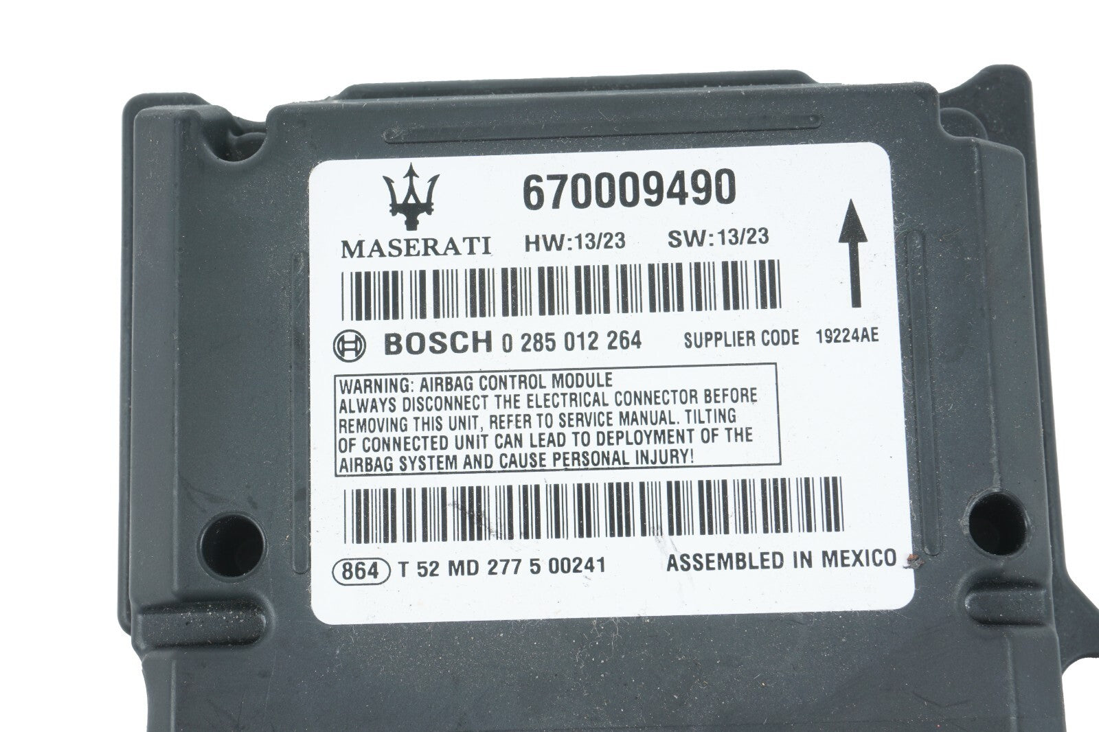 14-17 MASERATI QUATTROPORTE CONTROL MODULE COMPUTER 670009490 OEM