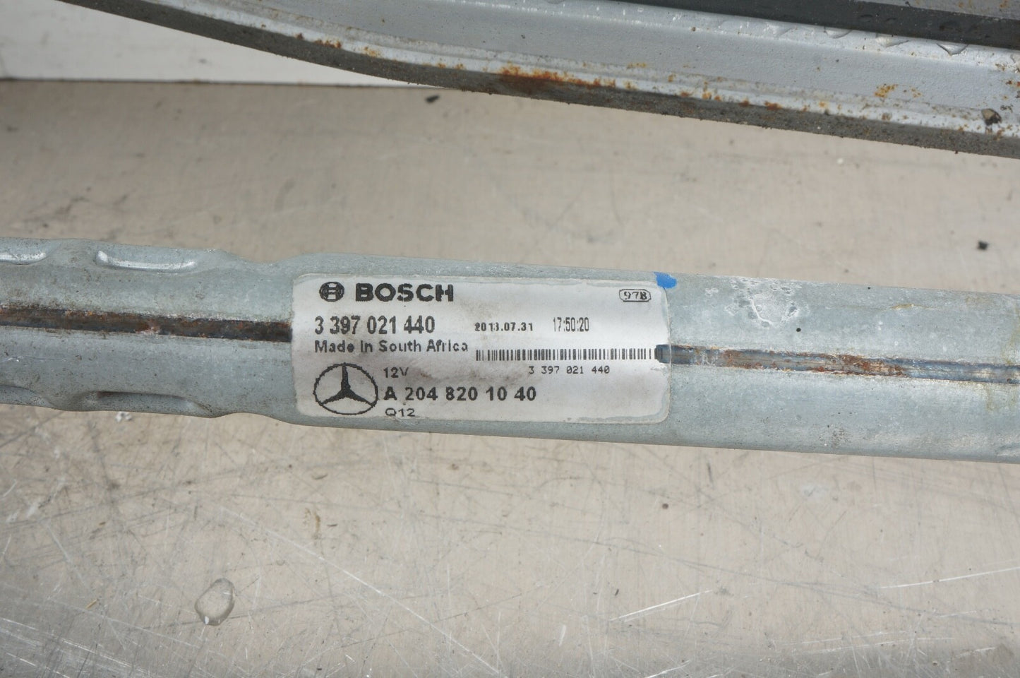 08-17 Mercedes W204 C250 E350 C00 C63 AMG Windshield Wiper Motor w/Linkage OEM