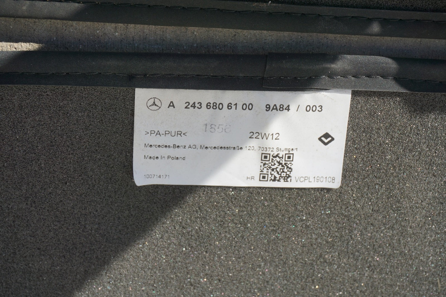 2022 - 2024 MERCEDES EQB350 X243 FLOOR CARPET LINER COVER MAT OEM -SET OF 5-