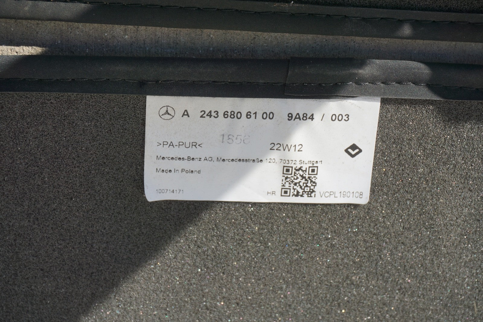 2022 - 2024 MERCEDES EQB350 X243 FLOOR CARPET LINER COVER MAT OEM -SET OF 5-