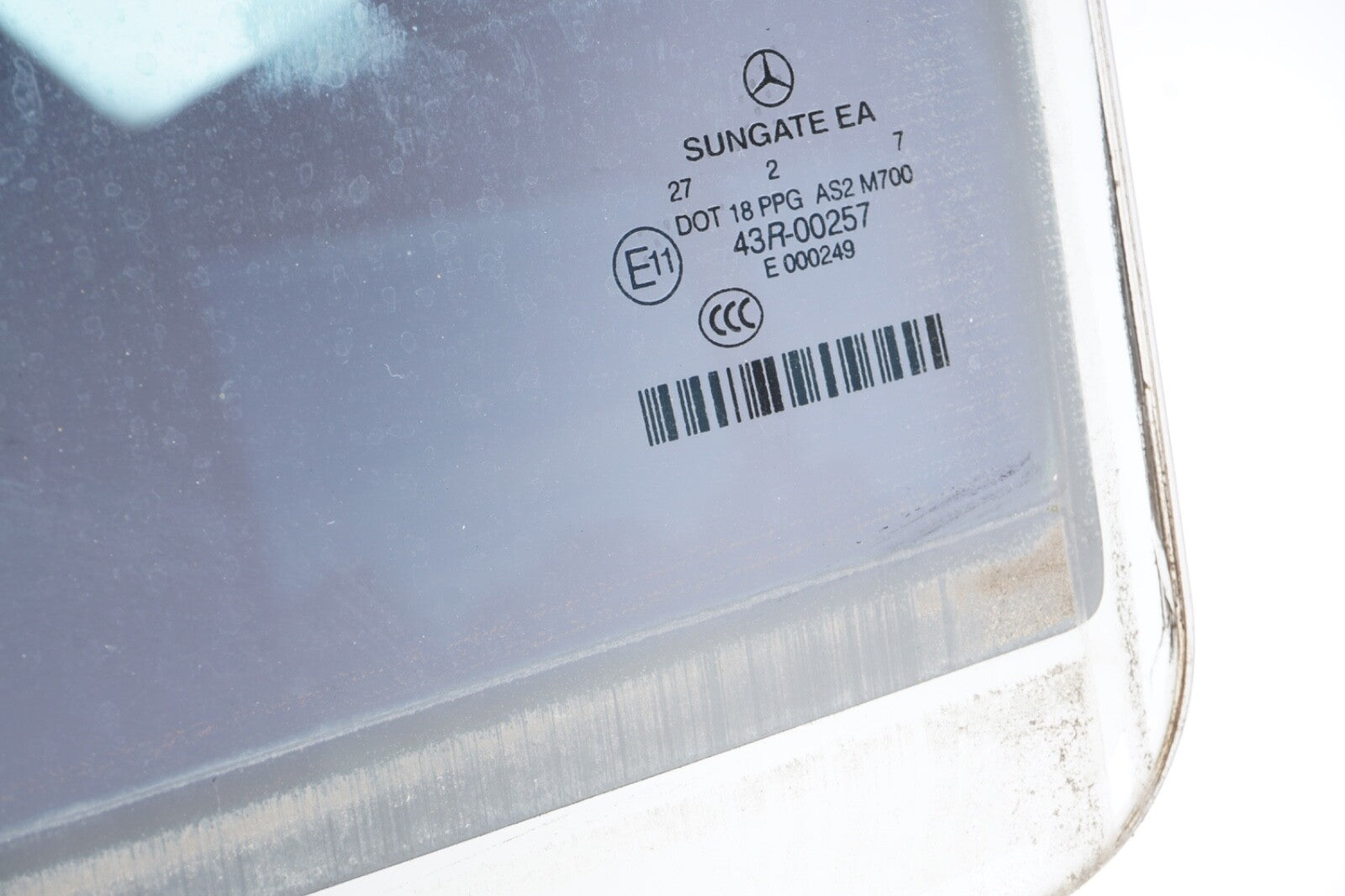 07-13 Mercedes W221 S400 S550 S63 AMG Rear Left Driver Side Door Window Glass