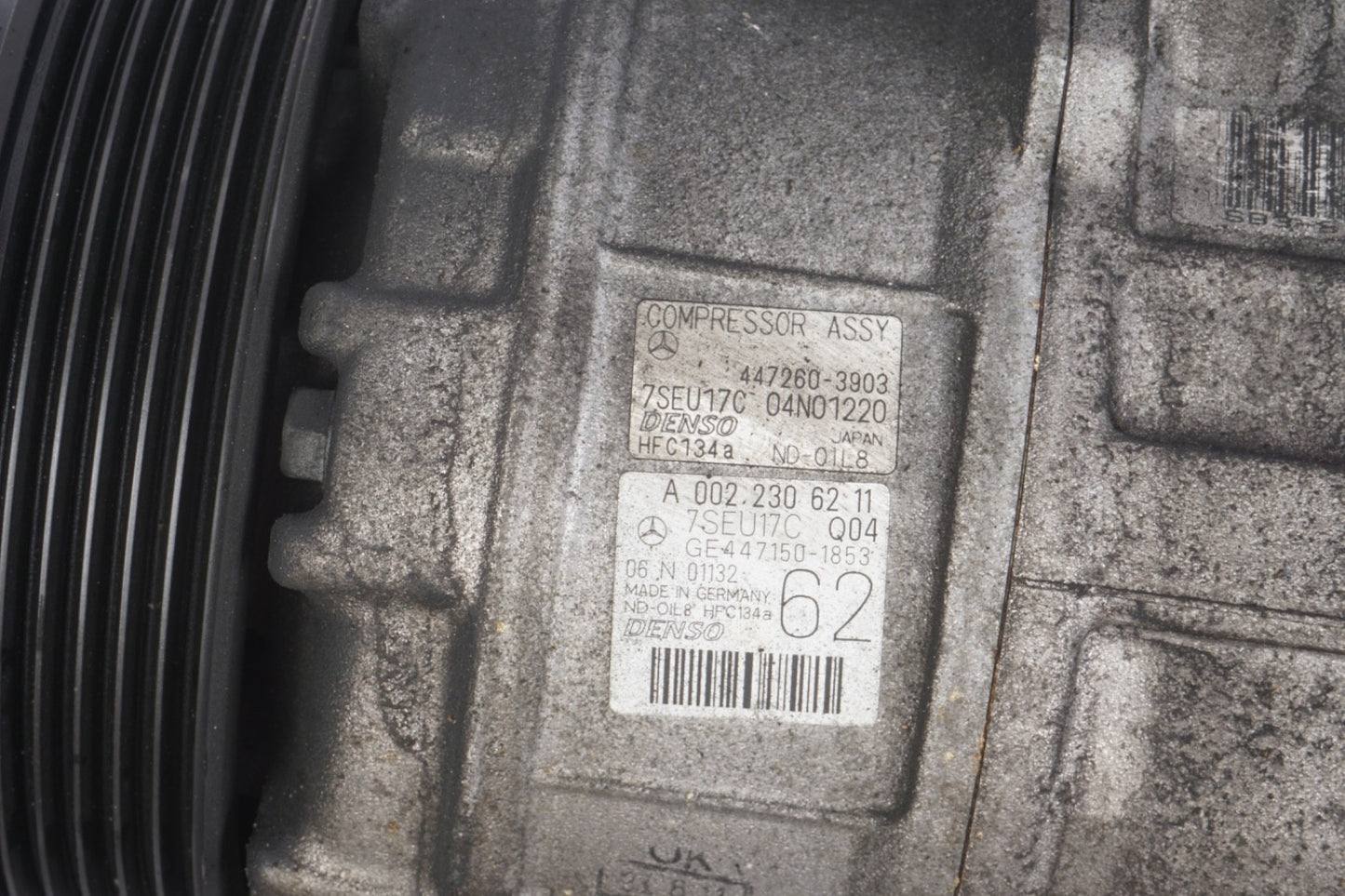 11-14  Mercedes W221 S550 CL550 A/C Air Conditioning Compressor 0022306211 OEM