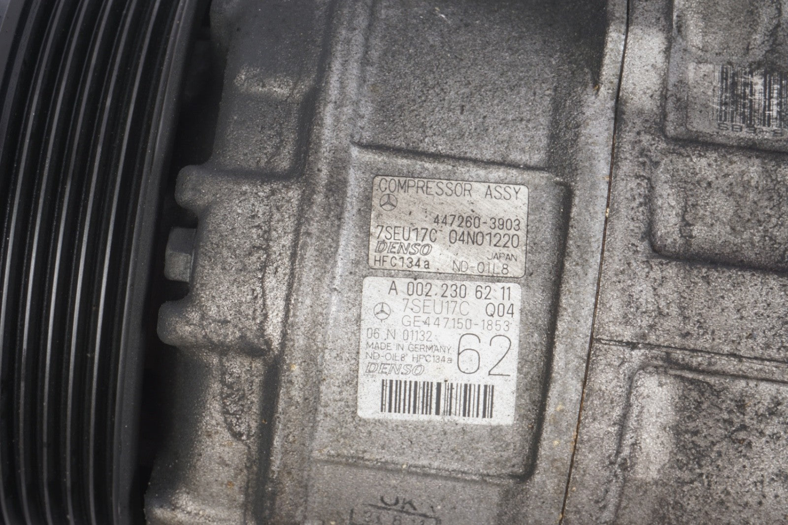 11-14  Mercedes W221 S550 CL550 A/C Air Conditioning Compressor 0022306211 OEM