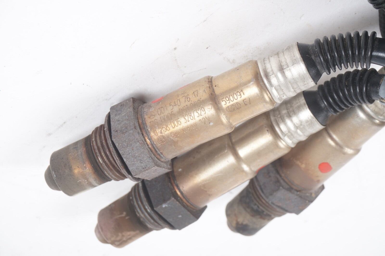 03-08 Mercedes R230 SL500 SL55 AMG Oxygen O2 Sensor Lambda Set of 4 OEM