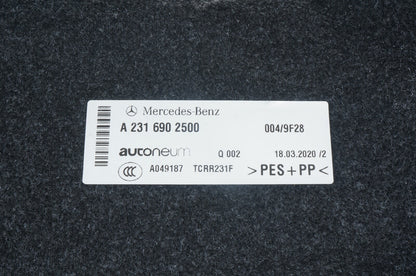 2017 - 2020 MERCEDES-BENZ sl450 SL550 R231 BOOT LUGGAGE TRIM LINER A2316902500