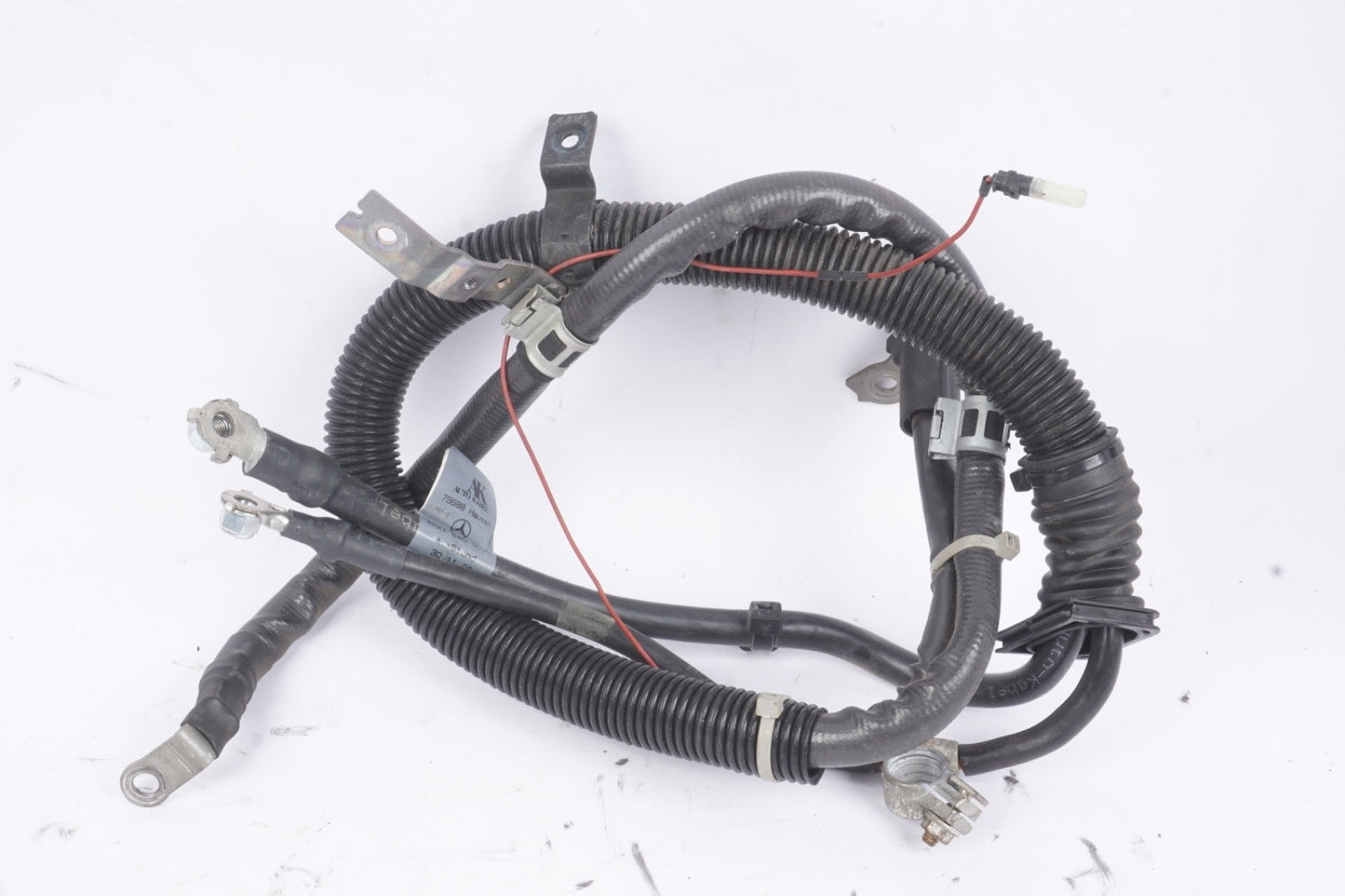 2012-2013 Mercedes W221 S550 4.7L Battery Starter Alternator Cable Harness OEM