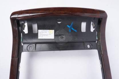 11-16 AUDI A8 S8 FRONT CENTER UPPER CONSOLE WOOD TRIM BEZEL OEM