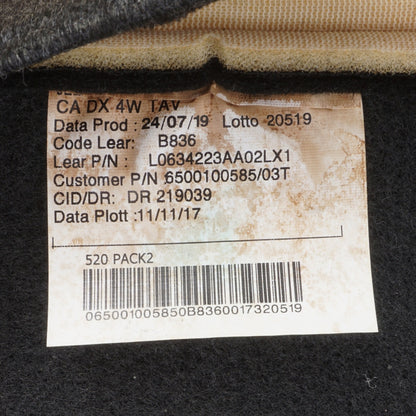 2018 - 2022 Jeep Renegade Front Right Lower Cushion Bottom Seat