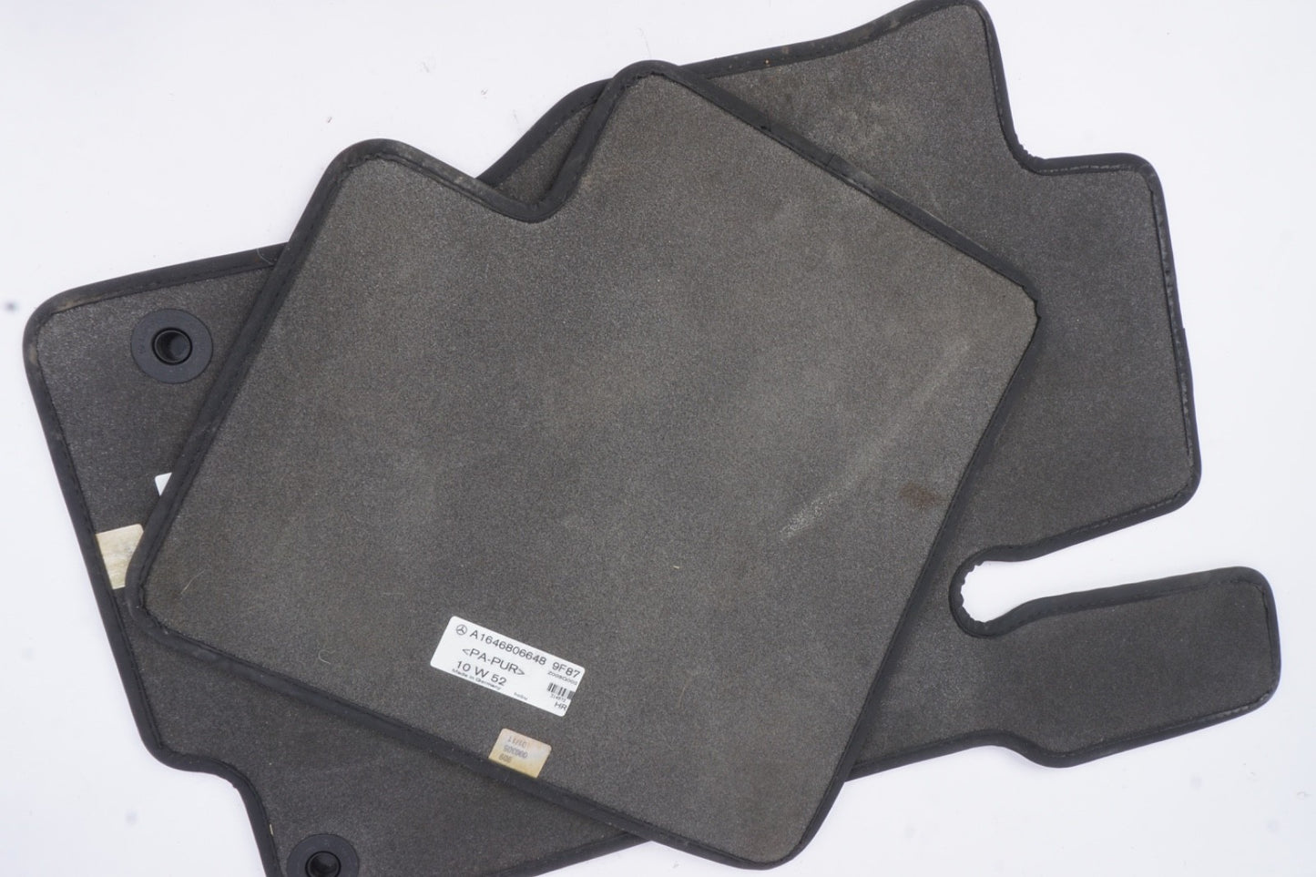 06-11 MERCEDES ML320 ML350 ML500 GL350 GL450 GL550 REAR BLACK FLOOR MATS RUGS