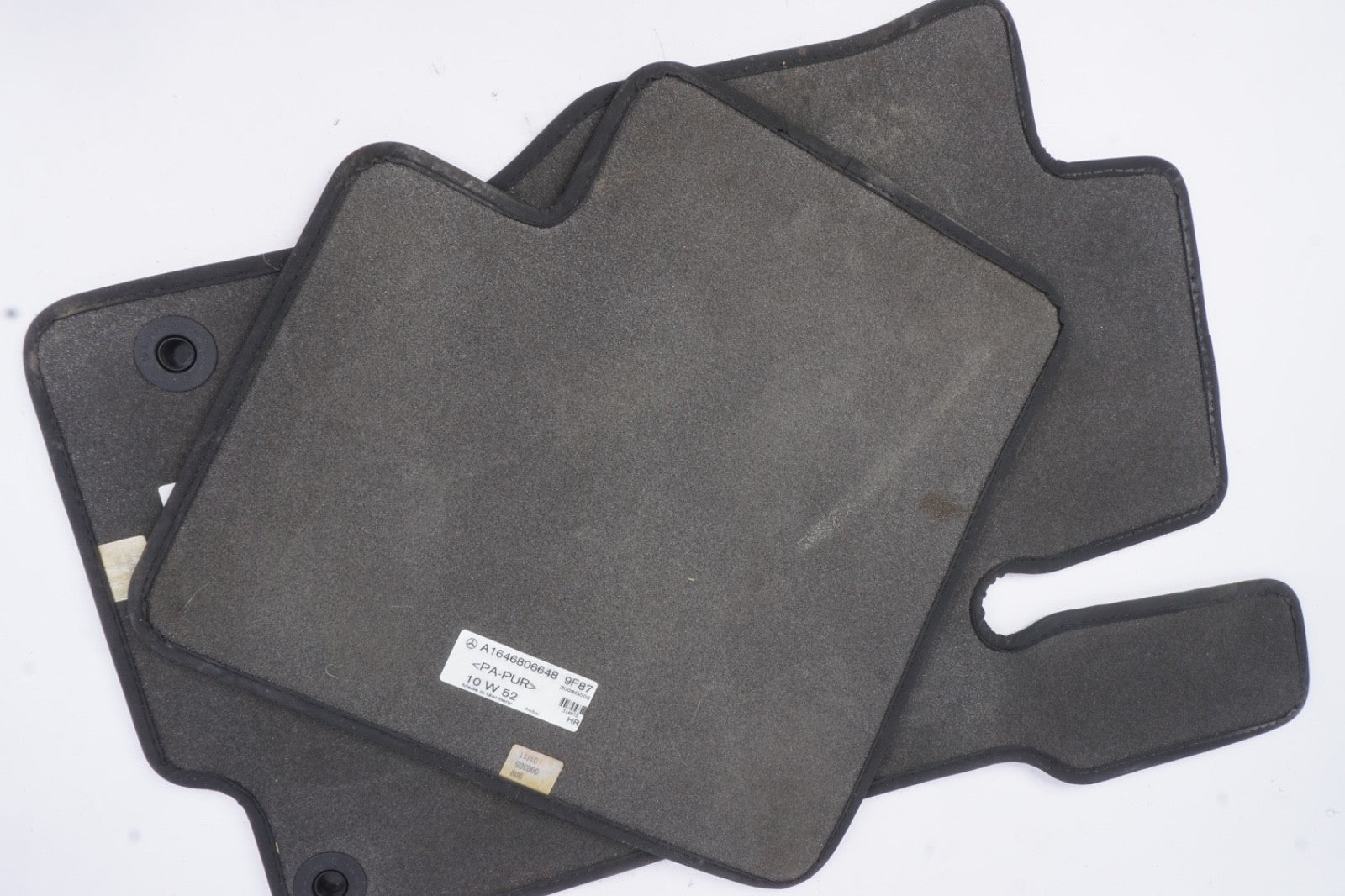06-11 MERCEDES ML320 ML350 ML500 GL350 GL450 GL550 REAR BLACK FLOOR MATS RUGS