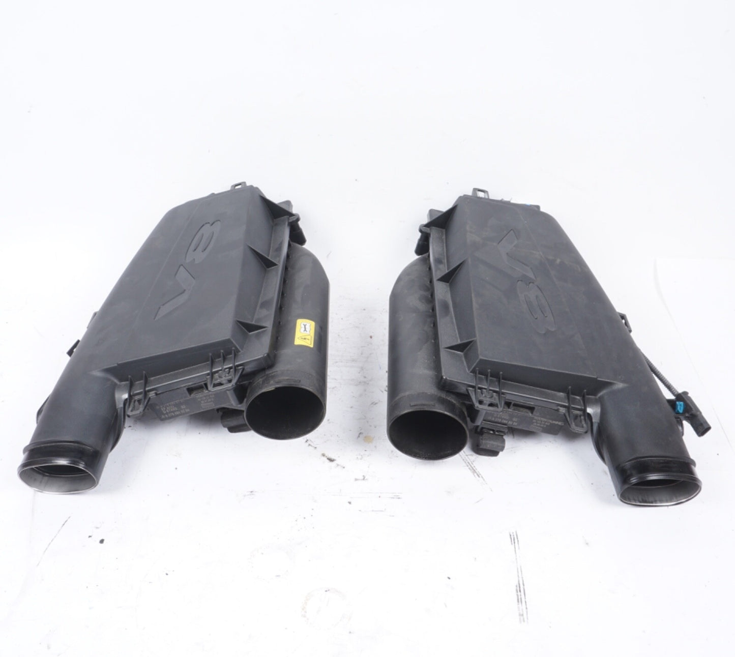 12-17 MERCEDES S550 4.6L LEFT RIGHT SIDE ENGINE AIR INTAKE CLEANER BOX OEM