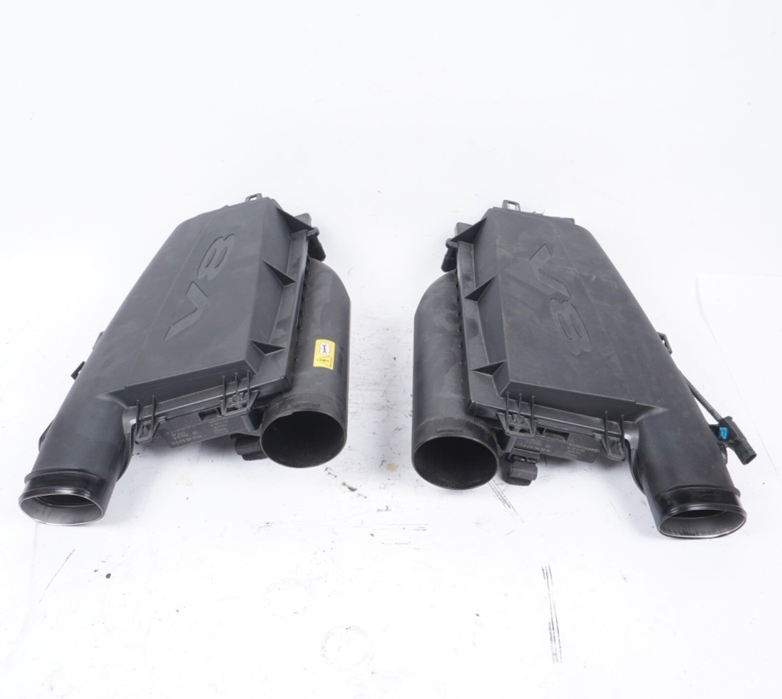 12-17 MERCEDES S550 4.6L LEFT RIGHT SIDE ENGINE AIR INTAKE CLEANER BOX OEM