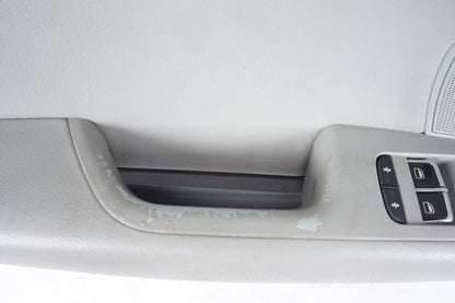 2012-2015 AUDI A7 FRONT LEFT DOOR TRIM PANEL GRAY LEATHER OEM
